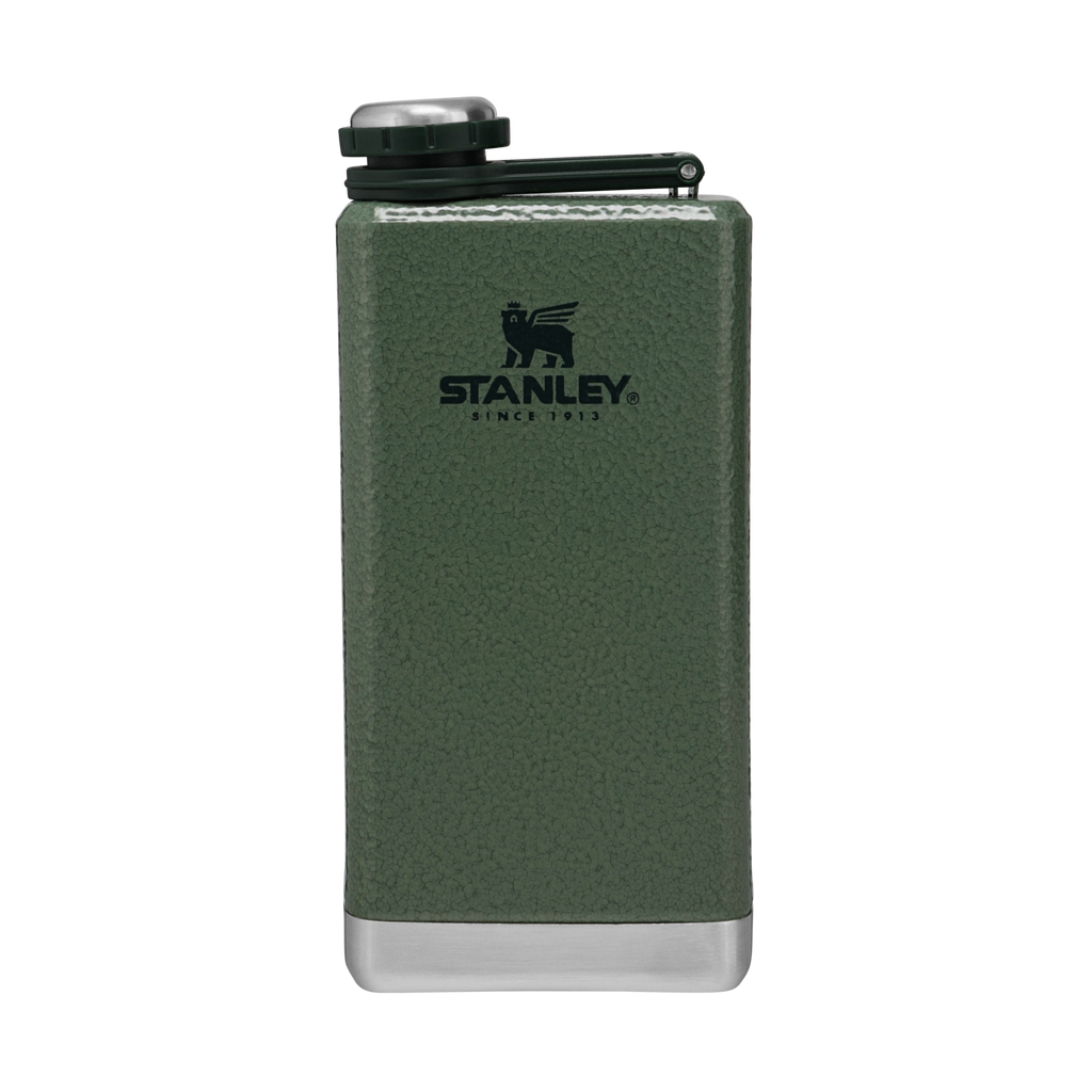 Leakproof Stainless Steel Adventure Pre-Party Flask in Hammertone Green