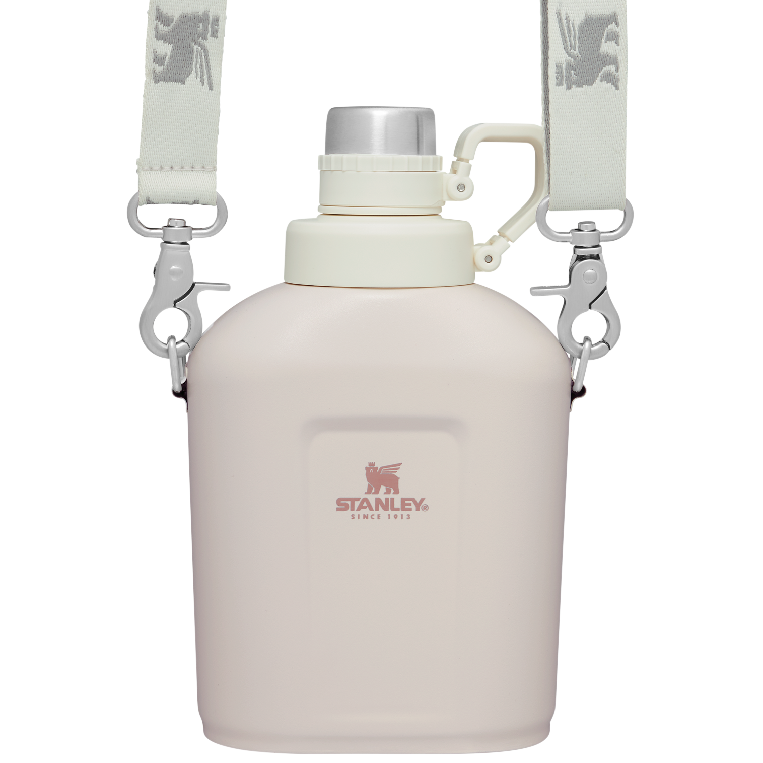 Stanley 1.1 QT Classic Canteen with Carrying Strap in Rose Quartz