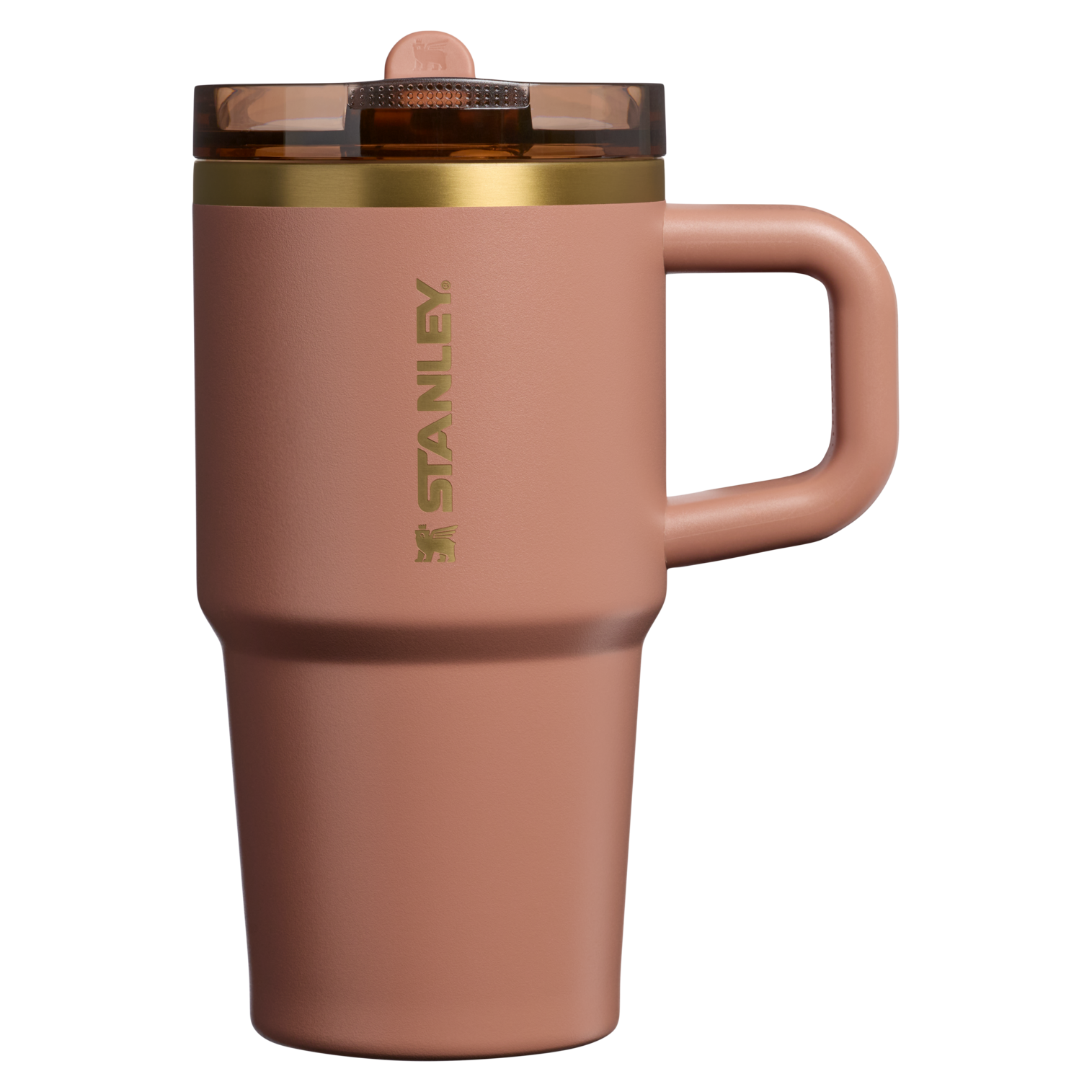 Stanley Quencher 20 OZ ProTour Flip Straw Stainless Steel Tumbler In Mocha Latte Brown