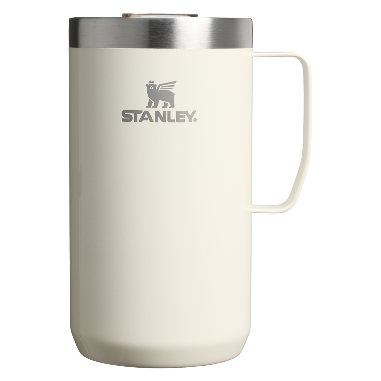 Stanley 24 OZ Everyday Camp Insulated Mug In Cream Gloss White
