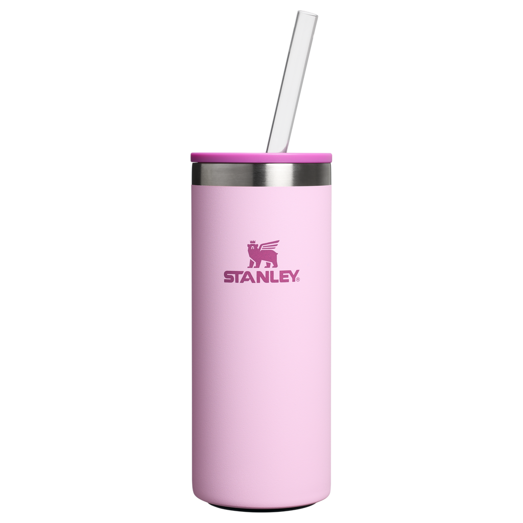 Stanley Everyday Slim Can Cooler Cup 10OZ In Cherry Blossom Pink