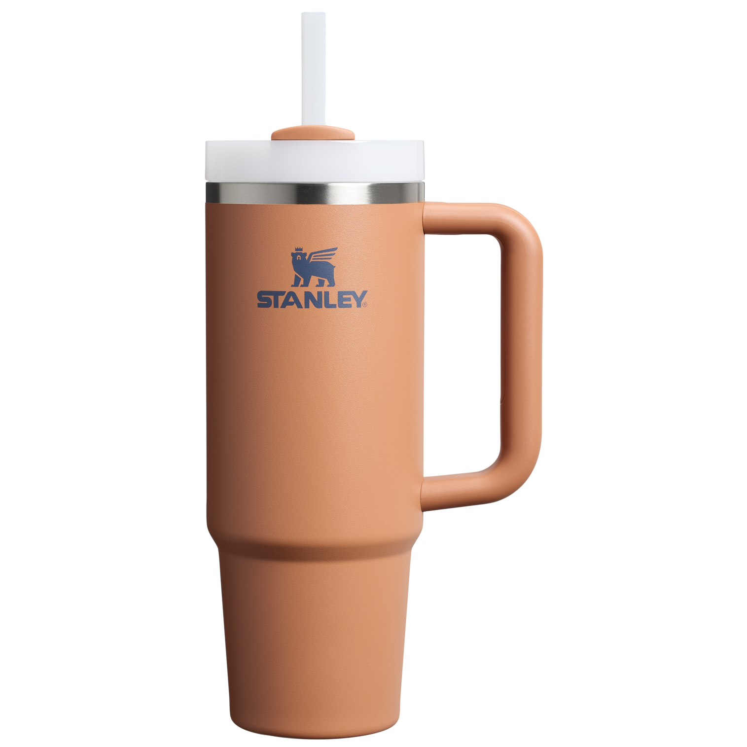 Stanley 30 OZ Quencher FlowState Tumbler With Straw In Toast Brown