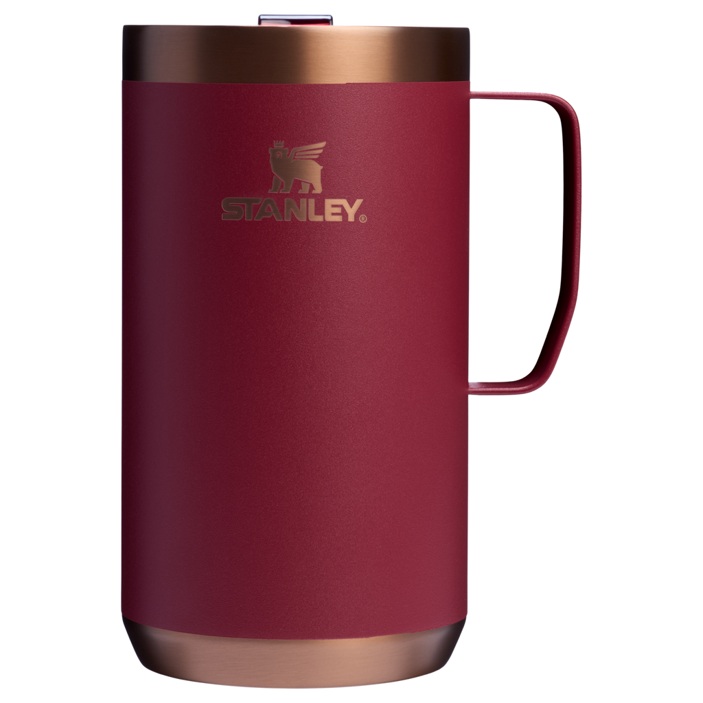 The Stay-Hot Camp Mug 24OZ In Gilded Pomegranate Red