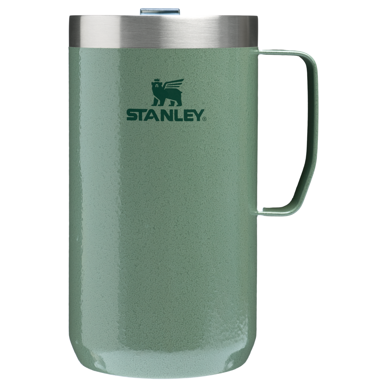 Stanley 24 OZ Stay Hot Camp Mug In Hammertone Green