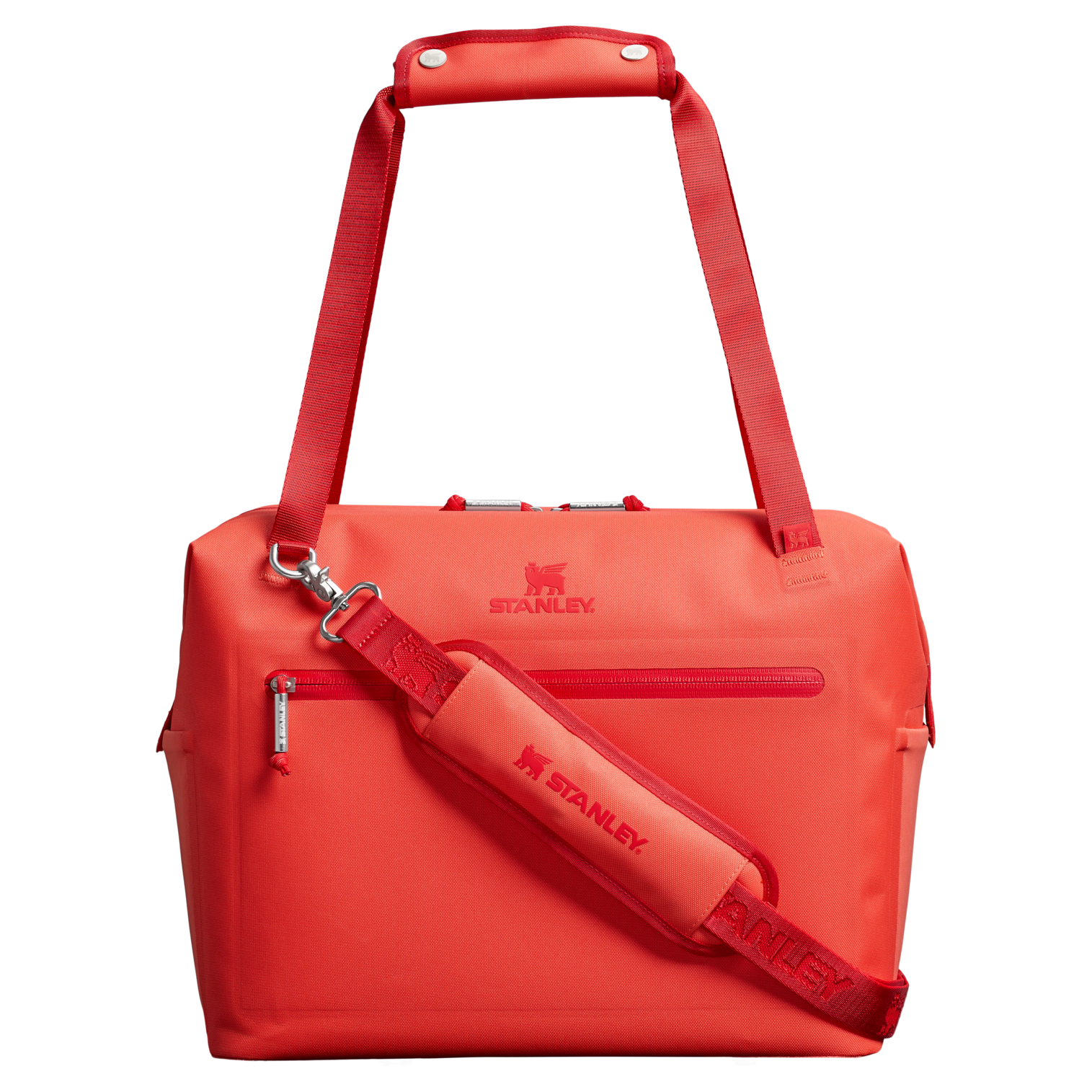 Stanley 20 Quart All Day Julienne Max Soft Sided Cooler In Hot Coral Red