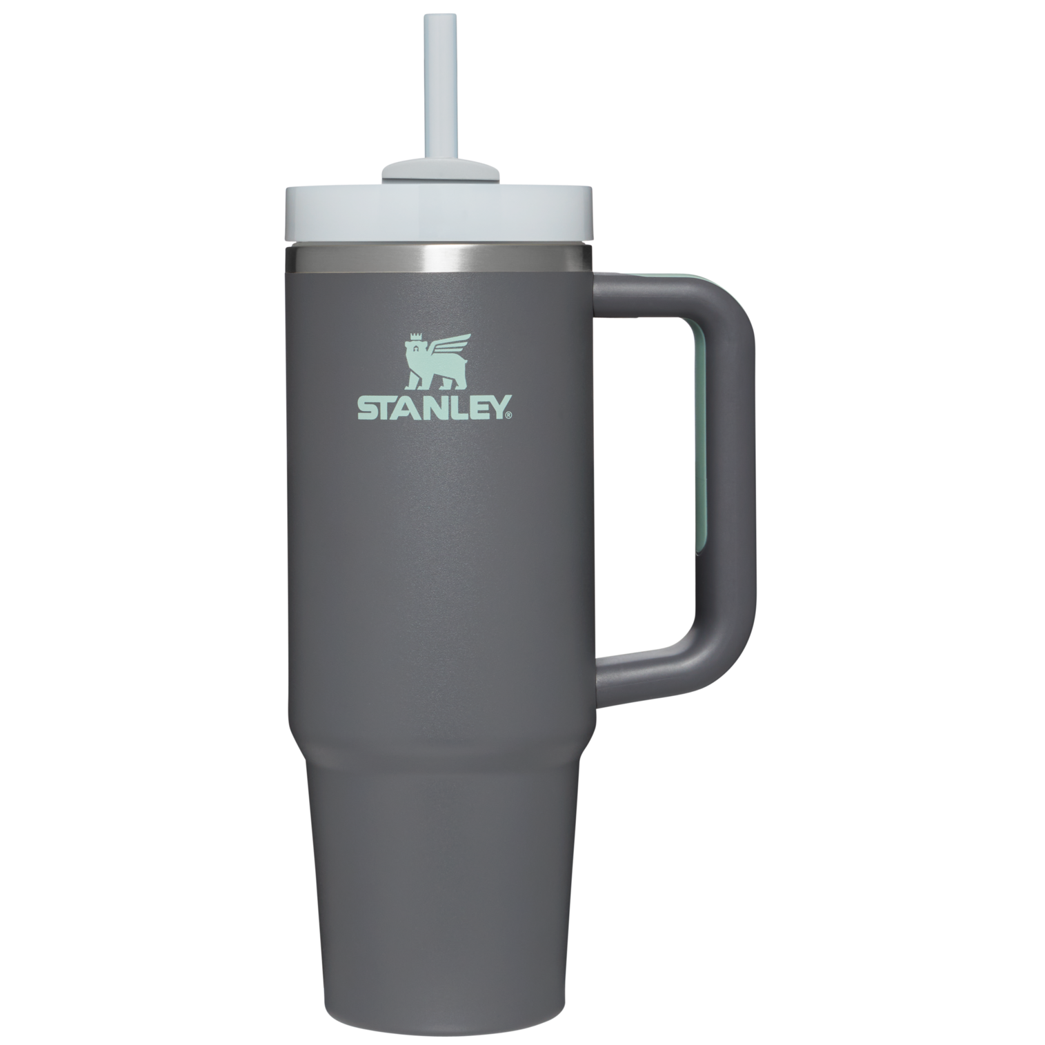 Stanley 30 OZ Quencher Tumbler With Straw and Handle in Charcoal