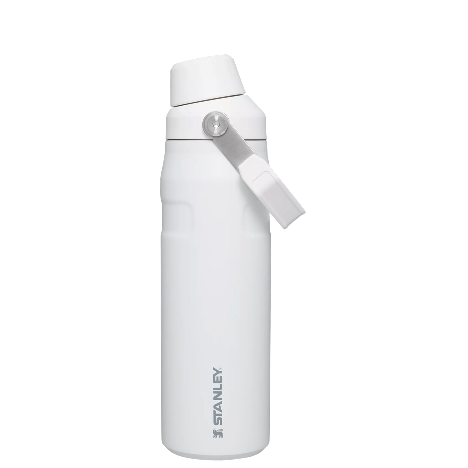 Stanley IceFlow Water Bottle with Fast Flow Lid 24 OZ In Polar White